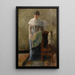 La Dame à l'éventail - James Ensor — quadro incorniciato alla parete