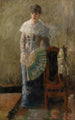 La Dame à l'éventail - James Ensor — vista dell’opera