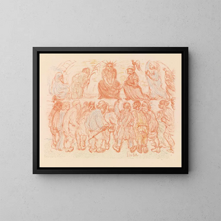 La Moquerie du Christ - James Ensor — quadro incorniciato alla parete