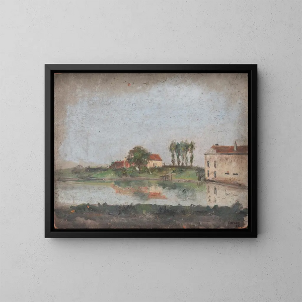 Il giardino del caffè Tivoli a Ostenda - James Ensor — quadro incorniciato alla parete