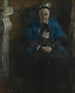 Donna con scialle blu - James Ensor — vista dell’opera