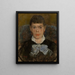 Donna con naso all'insù - James Ensor — quadro incorniciato alla parete