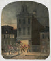 Scena di caserma dei pompieri a Filadelfia che mostra i pompieri della Weccacoe Engine Co. - James Fuller Queen — vista dell’opera