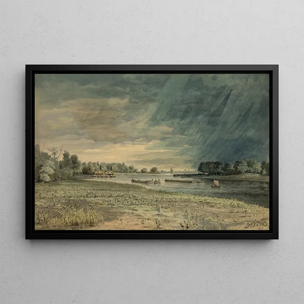 Da Grays Ferry guardando verso sud - James Fuller Queen — quadro incorniciato alla parete