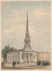 La quarta chiesa battista angolo nord-ovest delle strade Fifth e Buttonwood Philadelphia - James Fuller Queen — vista dell’opera