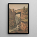 Le pont naturel comté di Rockbridge Va da uno schizzo del Maj Ths H Williamson - James Fuller Queen — quadro incorniciato alla parete