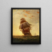 Navi in mare - James Gale Tyler — quadro incorniciato alla parete