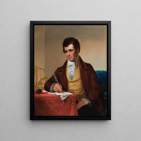 Ritratto di Robert Fulton - James H. Cafferty — quadro incorniciato alla parete