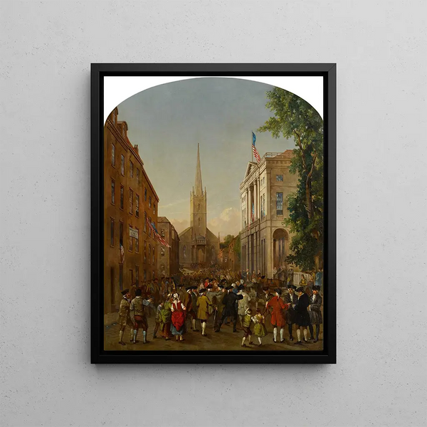 L'investitura di George Washington - James H. Cafferty — quadro incorniciato alla parete
