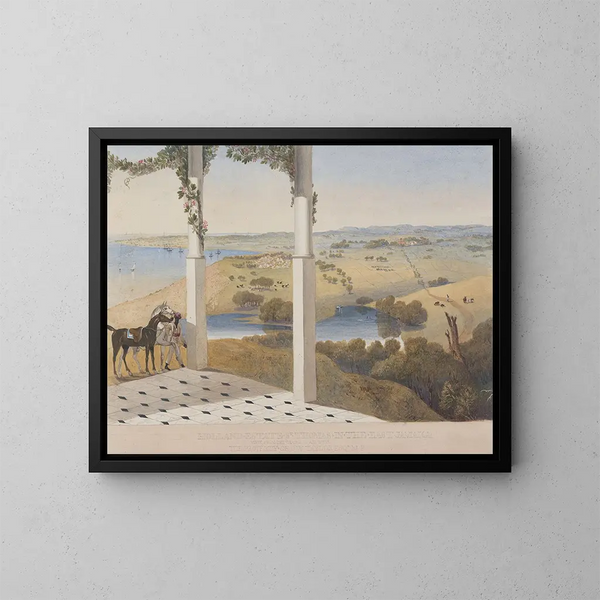 Vista della casa di cambio dell'aria, Holland Estate, Saint-Thomas a Est - James Hakewill — quadro incorniciato alla parete