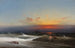 Serata sulla riva, tramonto, onde che si infrangono, porto di Filadelfia - James Hamilton — vista dell’opera
