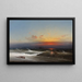Serata sulla riva, tramonto, onde che si infrangono, porto di Filadelfia - James Hamilton — quadro incorniciato alla parete