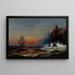Contornando il capo al tramonto - James Hamilton — quadro incorniciato alla parete