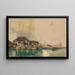 Péniches sur un canale a Rotterdam - James Holland — quadro incorniciato alla parete