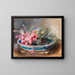 Fiori in una ciotola - James Holland — quadro incorniciato alla parete