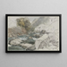 Vista a Lynmouth, Devon - James Holland — quadro incorniciato alla parete