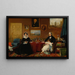 Ritratto della famiglia Langford nel loro salotto - James Holland — quadro incorniciato alla parete