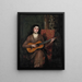 Ritratto di Florence Shannon, la moglie dell'artista - James Jebusa Shannon — quadro incorniciato alla parete
