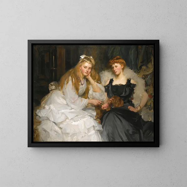 Ritratto di Lorna e Dorothy Bell, figlie di W. Heward Bell Esq. - James Jebusa Shannon — quadro incorniciato alla parete