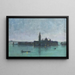 San Giorgio Maggiore dalla laguna al chiaro di luna, Venezia - James Jebusa Shannon — quadro incorniciato alla parete