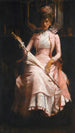 La robe di seta rosa - James Jebusa Shannon — vista dell’opera