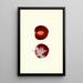 Prunus domestica Flaming Delicious - James Marion Shull — quadro incorniciato alla parete