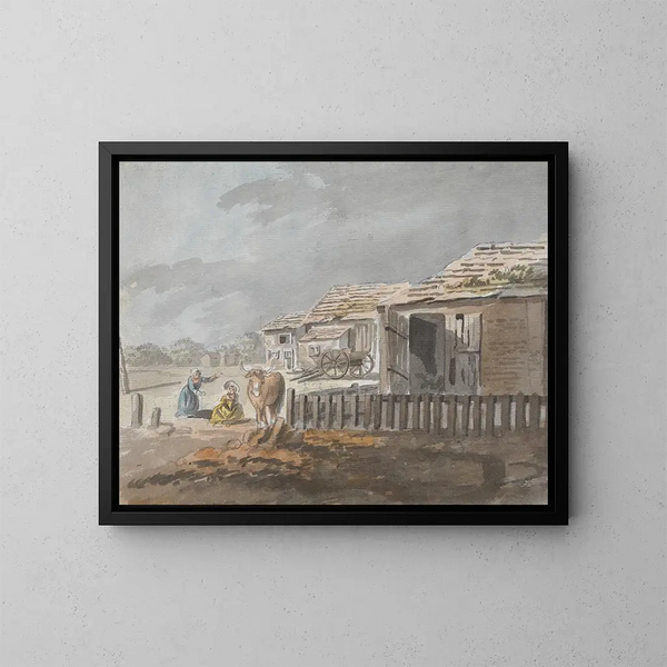 Figures à la ferme - James Miller — quadro incorniciato alla parete