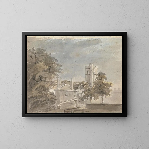 Vista di edifici - James Miller — quadro incorniciato alla parete