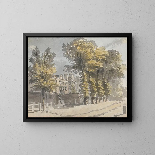 Vista di una casa - James Miller — quadro incorniciato alla parete