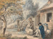 L'artiste esquissant Mlle de St Legier en bergère - James Moore — vista dell’opera