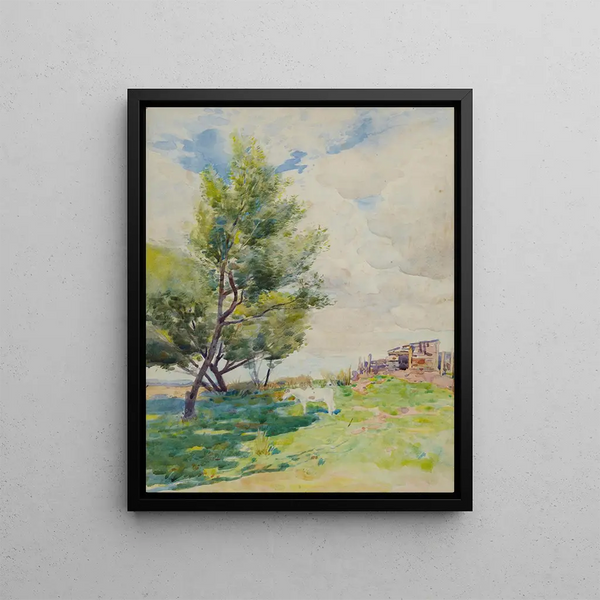Paesaggio della valle di Hutt - James Nairn — quadro incorniciato alla parete