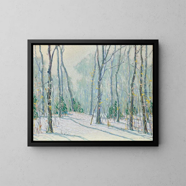 Paesaggio invernale a Fort Lee, NJ - James P. Knox — quadro incorniciato alla parete