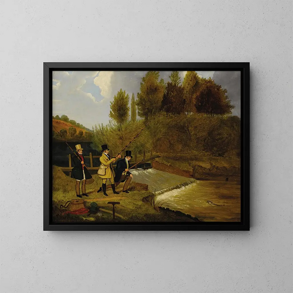 Andare a pesca - James Pollard — quadro incorniciato alla parete