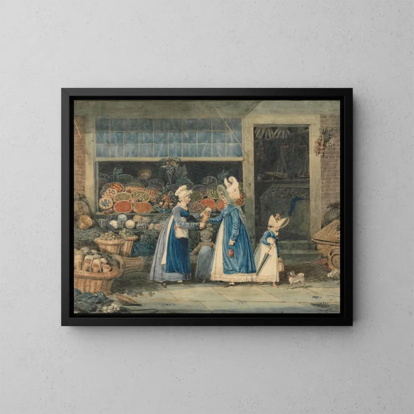 Il mercante di verdure - James Pollard — quadro incorniciato alla parete