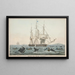 Pesca alla balena in mare del Sud - James S Baillie — quadro incorniciato alla parete