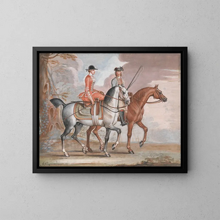 James Seymour - A Lady and a Gentleman Riding Out.webp
