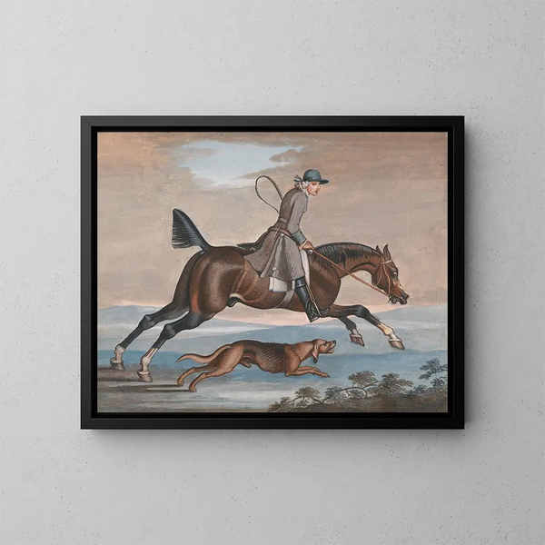 Caccia alla volpe - James Seymour — quadro incorniciato alla parete