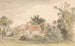 Cottages e alberi con una recinzione - James Stark — vista dell’opera