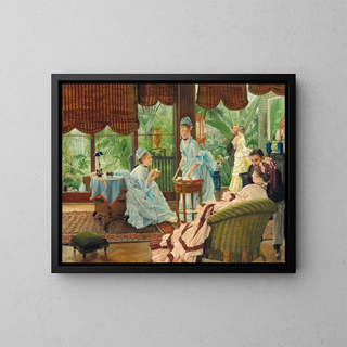 Nel conservatorio - James Tissot — quadro incorniciato alla parete