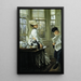 Lettura delle notizie - James Tissot — quadro incorniciato alla parete
