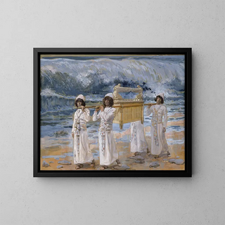 L'Arche passe il Giordano - James Tissot — quadro incorniciato alla parete