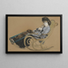 Giovane donna su una sedia a dondolo, studio per il quadro La Dernière Soirée - James Tissot — quadro incorniciato alla parete