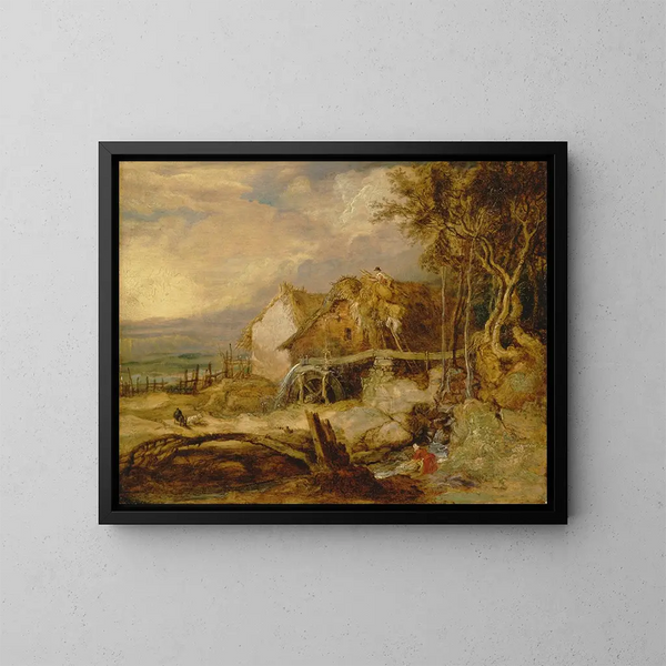 Un moulin à eau à roue supérieure - James Ward — quadro incorniciato alla parete