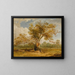 Un quercia nel parco di Richmond con un branco di cervi accanto a sé - James Ward — quadro incorniciato alla parete