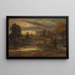 Bétail a un Étang au Lever du Soleil - James Ward — quadro incorniciato alla parete