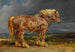 Cheshunt, il cavallo da tiro Shire, elefante in un paesaggio ampio - James Ward — vista dell’opera