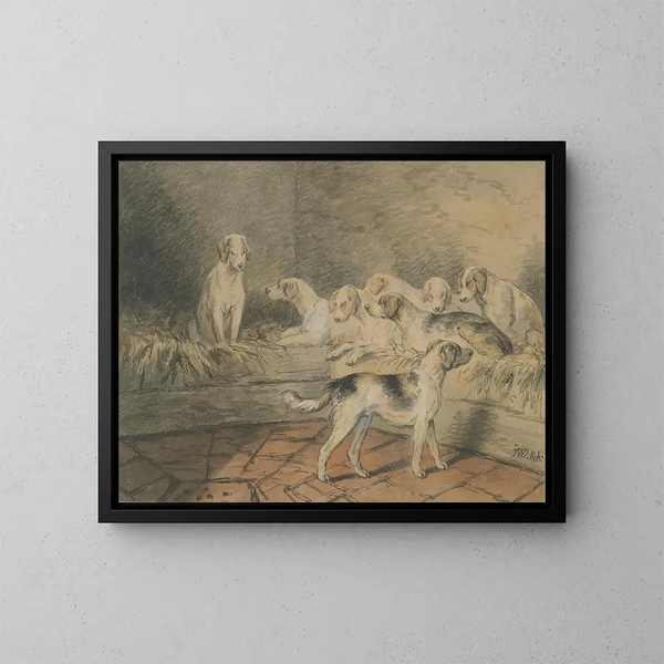 Cani - James Ward — quadro incorniciato alla parete