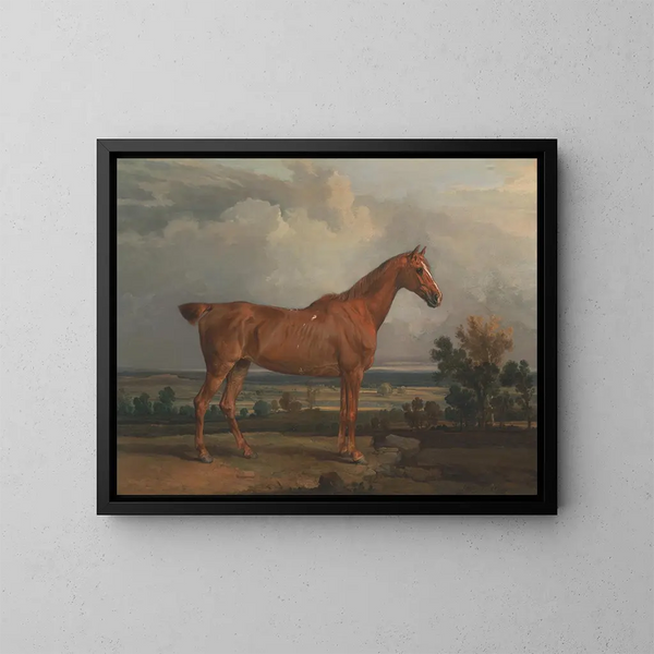 Cacciatore in un paesaggio - James Ward — quadro incorniciato alla parete
