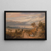 Paesaggio con casette di paglia - James Ward — quadro incorniciato alla parete