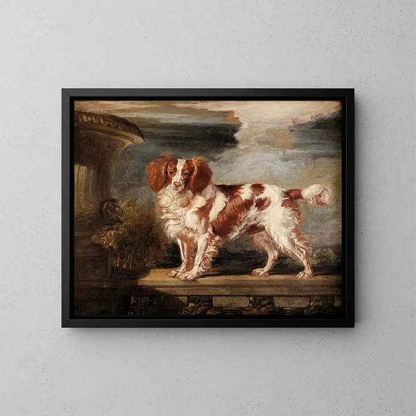Ritratto di Dash, un epagneul preferito, di proprietà di Lady Frances Vane-Tempest - James Ward — quadro incorniciato alla parete